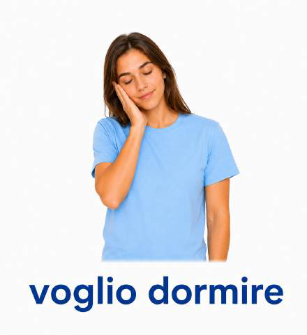Gesture: I want to sleep