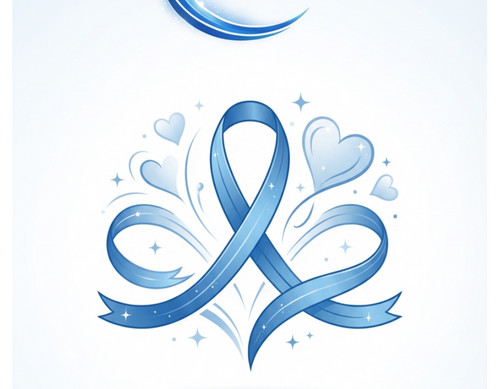 Nastro azzurro simbolo Sindrome ReNU Italia APS