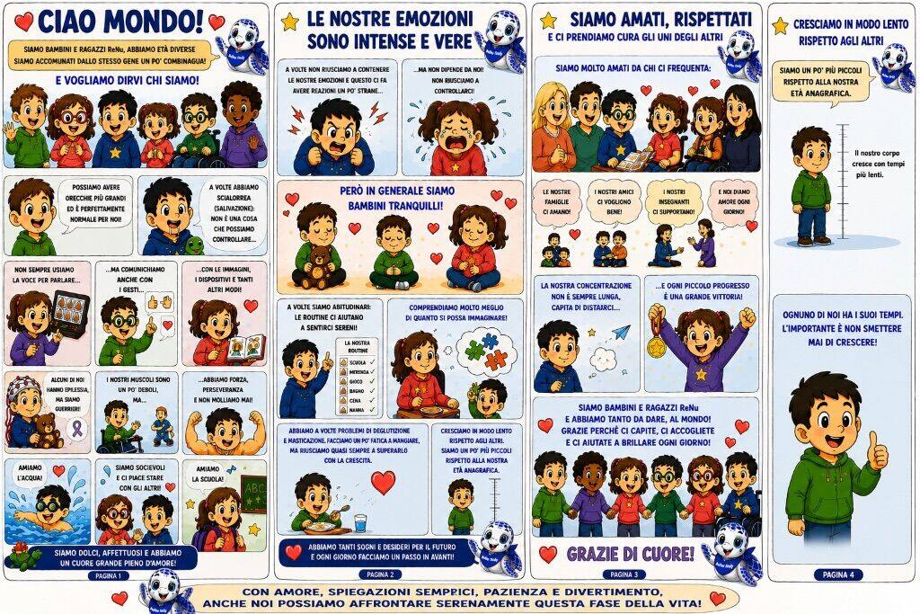 ReNU school brochure – Ciao Mondo! – Informational brochure for teachers about children with ReNU Syndrome