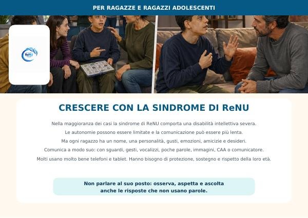 Opuscolo scuola media – Sindrome ReNU