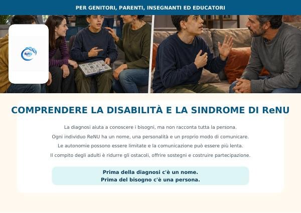 Opuscolo adulti ed educatori – Sindrome ReNU